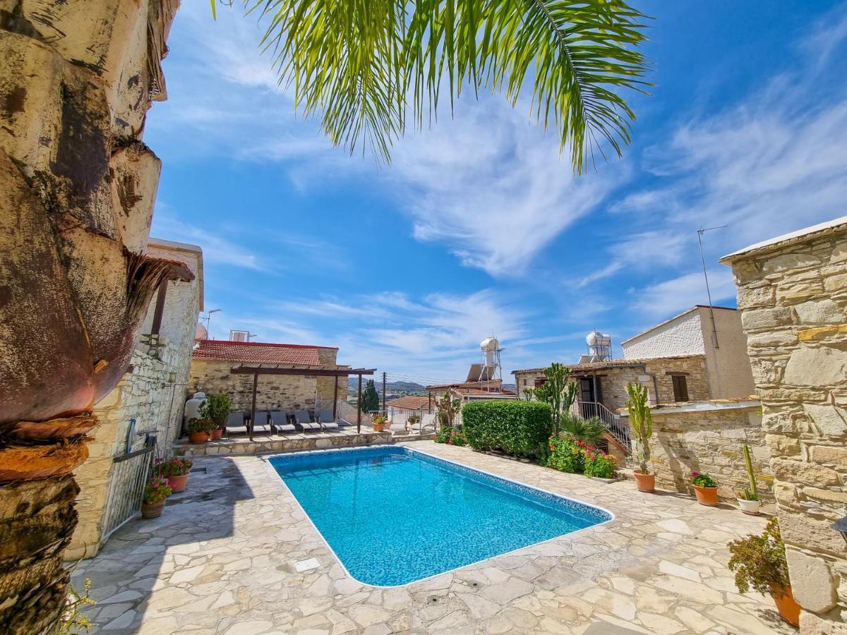 Athena'S Pool Oasis Apartment Skarinou ภายนอก รูปภาพ